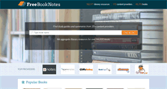 Desktop Screenshot of freebooknotes.com
